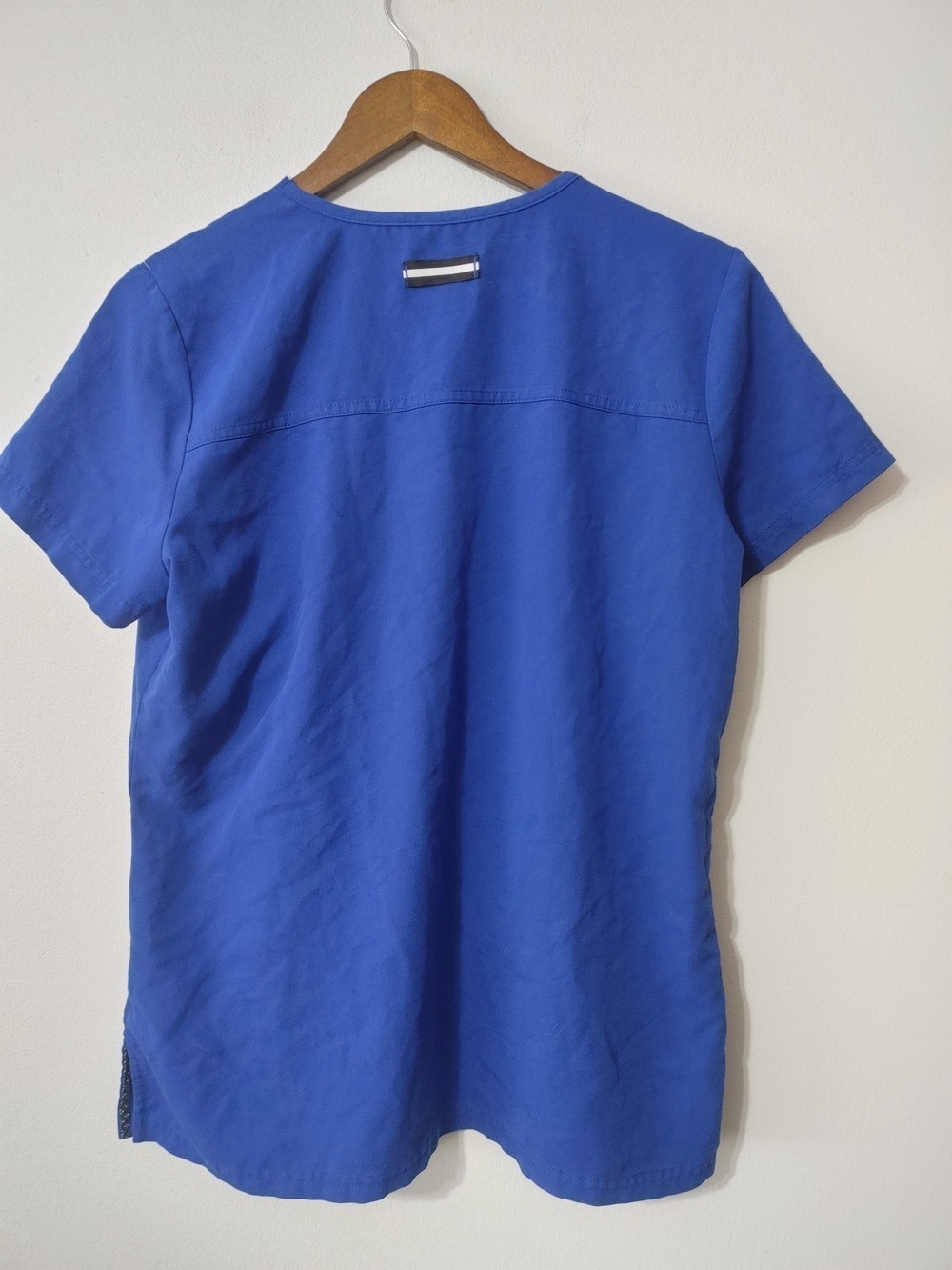 Koi Next Gen Cotton/Poly/Spandex Women's Royal Blue V-Neck Scrub Top M - Picture 2 of 9